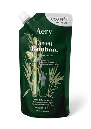 Aery Green Bamboo Reed Diffuser Refill