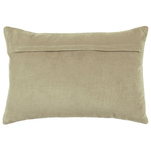 Haze Embroidered Feather Cushion - Quartz