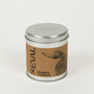 Orange & Cinnamon Scented Tin Candle - St Eval