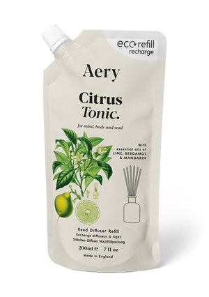 Aery Citrus Tonic Reed Diffuser Refill, 200ml