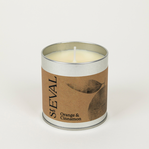 Orange & Cinnamon Scented Tin Candle - St Eval