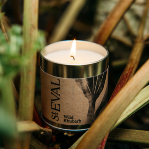 St Eval Wild Rhubarb Scented Candle Tin