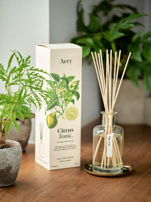 Aery Citrus Tonic Reed Diffuser - Lime Bergamot and Mandarin