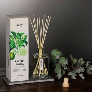 Aery Citrus Tonic Reed Diffuser - Lime Bergamot and Mandarin