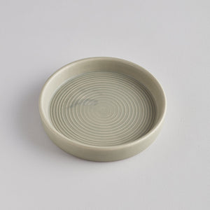 Grey Green Candle Plate, small - St Eval